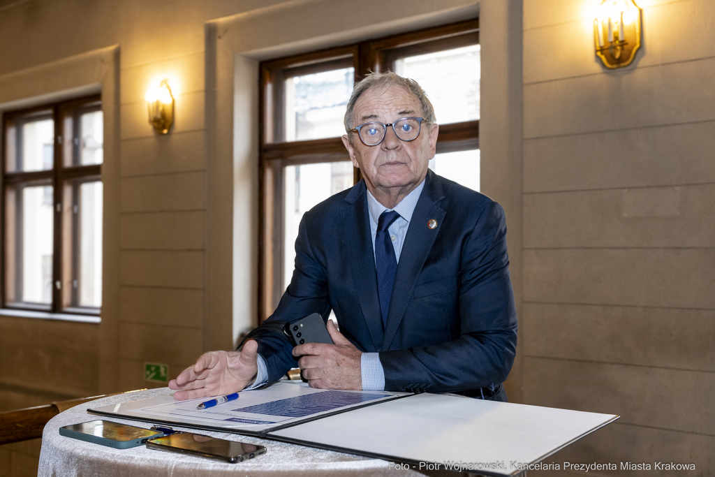 parlamentarzści, Majchrowski, spotkanie, Fedorowicz, Miszalski, Raś, Marek, Sowa, Wassermann, Gose  Autor: P. Wojnarowski