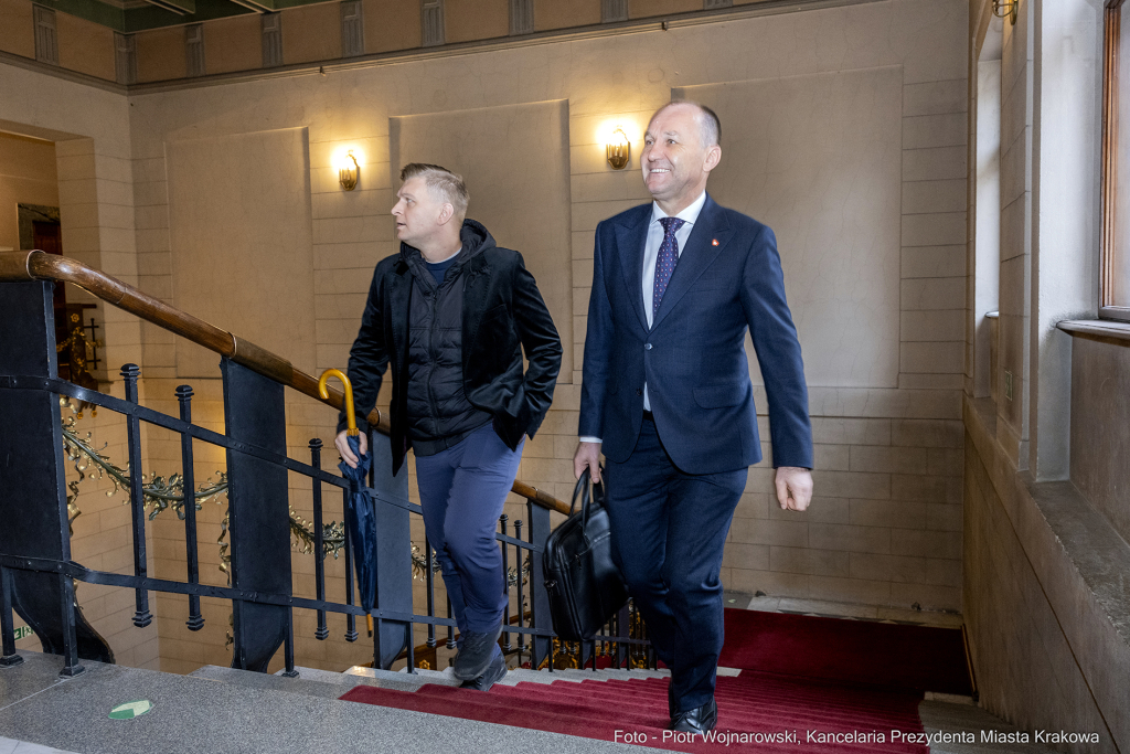 parlamentarzści, Majchrowski, spotkanie, Fedorowicz, Miszalski, Raś, Marek, Sowa, Wassermann, Gose  Autor: P. Wojnarowski