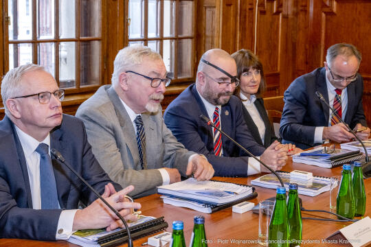 parlamentarzści, Majchrowski, spotkanie, Fedorowicz, Miszalski, Raś, Marek, Sowa, Wassermann, Gose