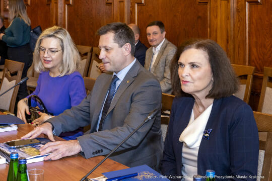 parlamentarzści, Majchrowski, spotkanie, Fedorowicz, Miszalski, Raś, Marek, Sowa, Wassermann, Gose