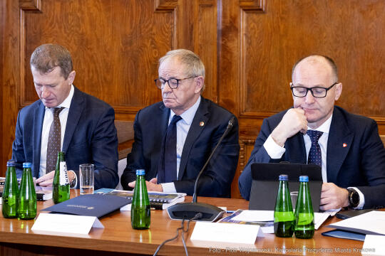 parlamentarzści, Majchrowski, spotkanie, Fedorowicz, Miszalski, Raś, Marek, Sowa, Wassermann, Gose