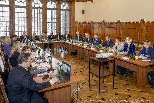 parlamentarzści, Majchrowski, spotkanie, Fedorowicz, Miszalski, Raś, Marek, Sowa, Wassermann, Gose