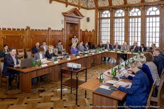 parlamentarzści, Majchrowski, spotkanie, Fedorowicz, Miszalski, Raś, Marek, Sowa, Wassermann, Gose