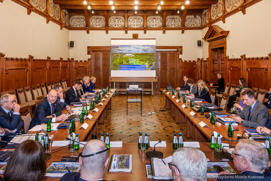 parlamentarzści, Majchrowski, spotkanie, Fedorowicz, Miszalski, Raś, Marek, Sowa, Wassermann, Gose