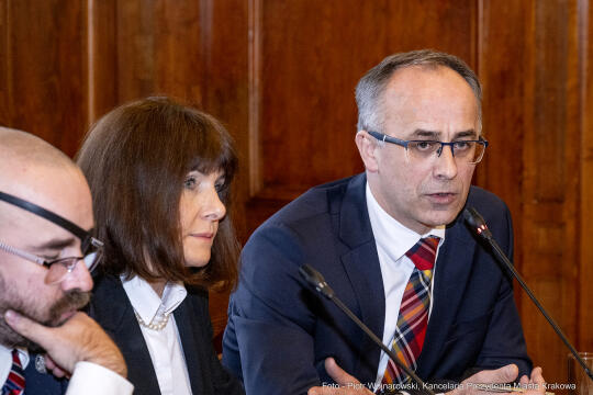 parlamentarzści, Majchrowski, spotkanie, Fedorowicz, Miszalski, Raś, Marek, Sowa, Wassermann, Gose