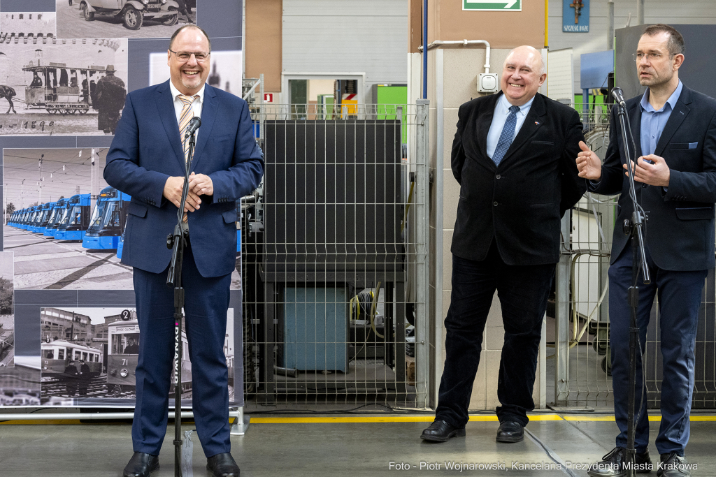 burmistrz, Norymbergi, Kośmider, Vogel, Zeppelin, tramwaj, prezetacja, wagon, Brożka, MPK, odnowie  Autor: P. Wojnarowski