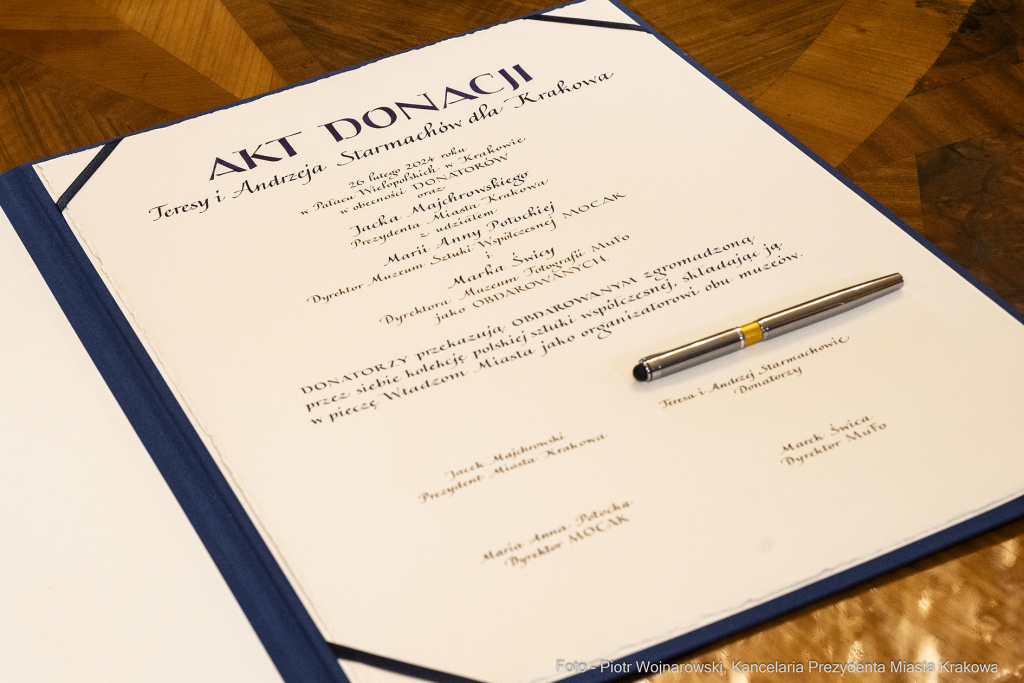 Stramachowie, Galeria Starmach, kolekcja, przekazanie, Majchrowski, Starmach, Terwsa, Andrzej, donac  Autor: P. Wojnarowski