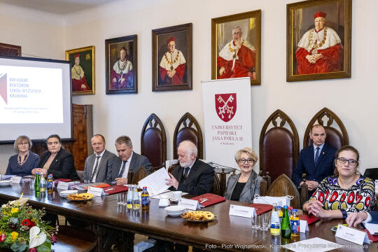 Kolegium Rektorów, Majchrowski, Klęczar, posiedzenie, rektorzy, prezydent, wojewoda, Uniwersytet P