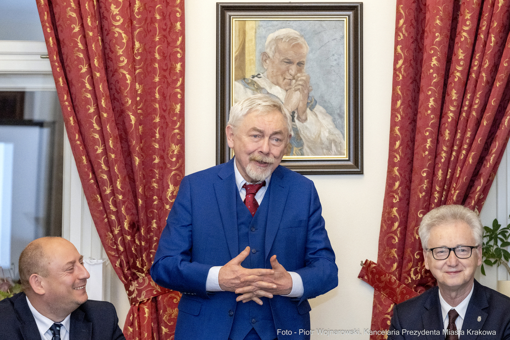 Kolegium Rektorów, Majchrowski, Klęczar, posiedzenie, rektorzy, prezydent, wojewoda, Uniwersytet P  Autor: P. Wojnarowski