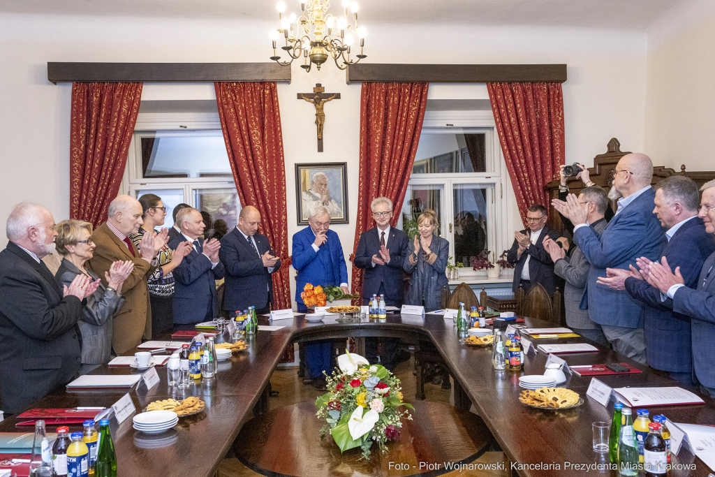 Kolegium Rektorów, Majchrowski, Klęczar, posiedzenie, rektorzy, prezydent, wojewoda, Uniwersytet P  Autor: P. Wojnarowski