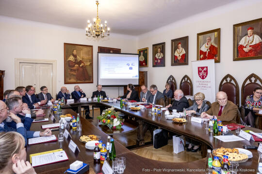 Kolegium Rektorów, Majchrowski, Klęczar, posiedzenie, rektorzy, prezydent, wojewoda, Uniwersytet P