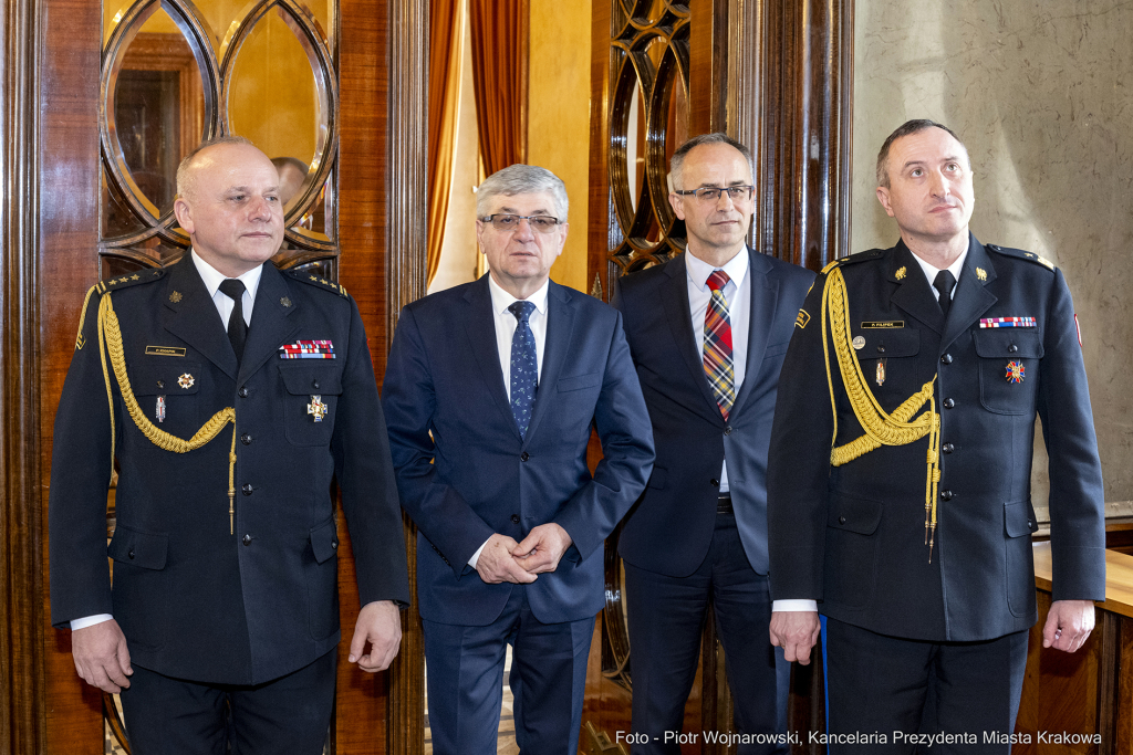 pw_200_03_fot. piotr wojnarowski.jpg-Straż Pożarna, Komenda Miejska, narada, roczna, Majchrowski  Autor: P. Wojnarowski