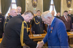 pw_200_18_fot. piotr wojnarowski.jpg-Straż Pożarna, Komenda Miejska, narada, roczna, Majchrowski