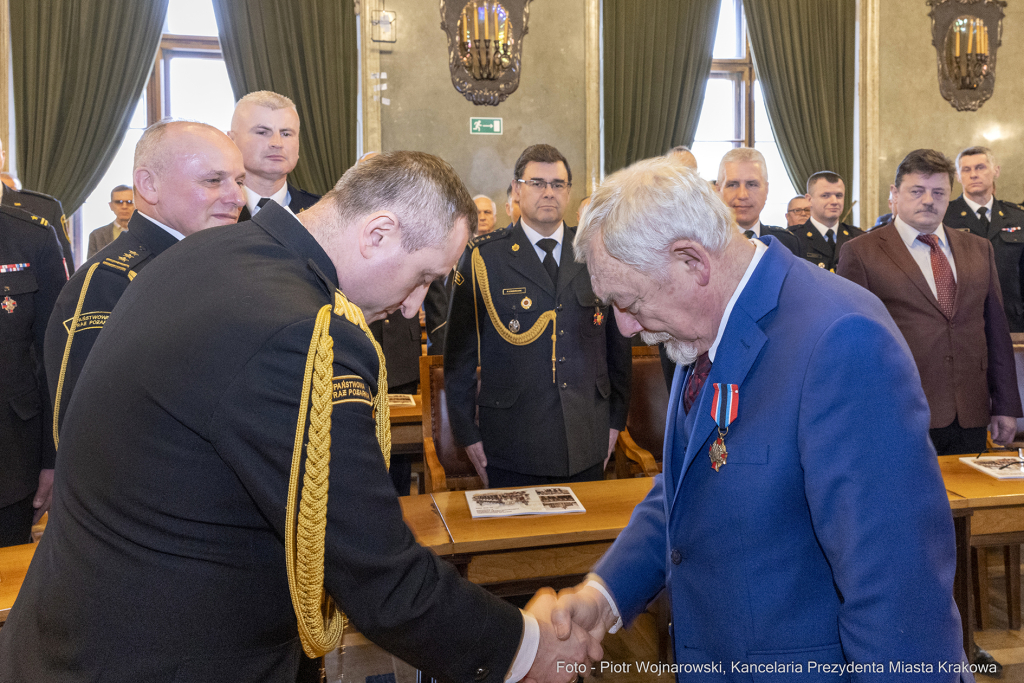 pw_200_18_fot. piotr wojnarowski.jpg-Straż Pożarna, Komenda Miejska, narada, roczna, Majchrowski  Autor: P. Wojnarowski