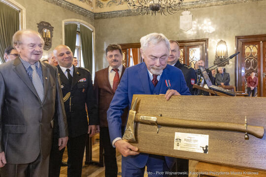 pw_200_24_fot. piotr wojnarowski.jpg-Straż Pożarna, Komenda Miejska, narada, roczna, Majchrowski