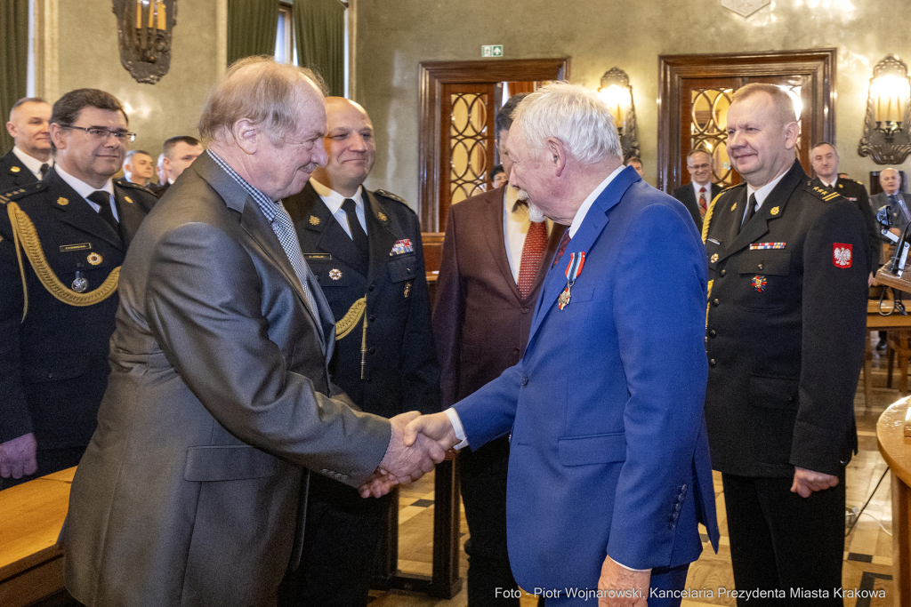 pw_200_25_fot. piotr wojnarowski.jpg-Straż Pożarna, Komenda Miejska, narada, roczna, Majchrowski  Autor: P. Wojnarowski