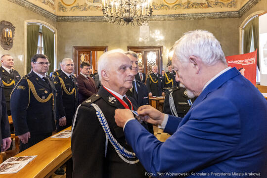 pw_200_30_fot. piotr wojnarowski.jpg-Straż Pożarna, Komenda Miejska, narada, roczna, Majchrowski