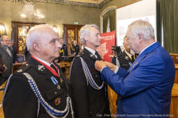 pw_200_31_fot. piotr wojnarowski.jpg-Straż Pożarna, Komenda Miejska, narada, roczna, Majchrowski