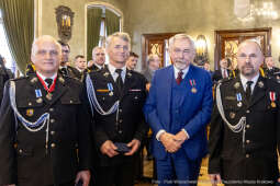 pw_200_32_fot. piotr wojnarowski.jpg-Straż Pożarna, Komenda Miejska, narada, roczna, Majchrowski