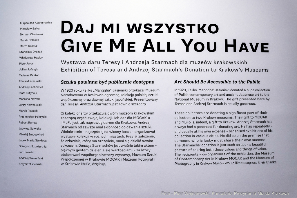 wernisaż, Starmachowie, Starmach, wystawa, Bunkier Sztuki, Majchrowski, Daj mi wszystko, dar, donac  Autor: P. Wojnarowski