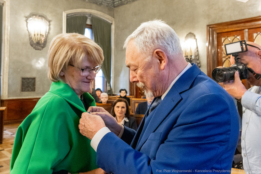 wręczenie, Honoris Gratia, Majchrowski, zasłużeni dla Krakowa, Święta Patrona Miasta  Autor: P. Wojnarowski