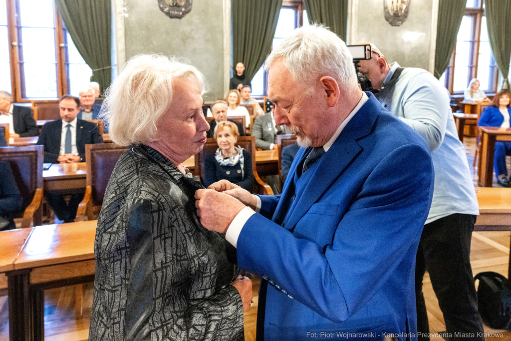 wręczenie, Honoris Gratia, Majchrowski, zasłużeni dla Krakowa, Święta Patrona Miasta  Autor: P. Wojnarowski