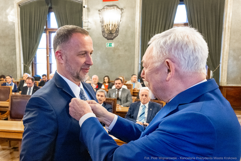 wręczenie, Honoris Gratia, Majchrowski, zasłużeni dla Krakowa, Święta Patrona Miasta  Autor: P. Wojnarowski