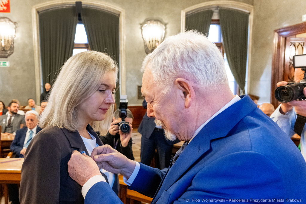 wręczenie, Honoris Gratia, Majchrowski, zasłużeni dla Krakowa, Święta Patrona Miasta  Autor: P. Wojnarowski