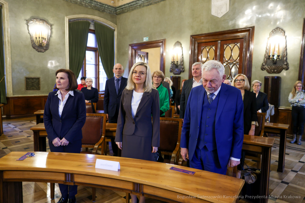 wręczenie, Honoris Gratia, Majchrowski, zasłużeni dla Krakowa, Święta Patrona Miasta  Autor: B. Świerzowski