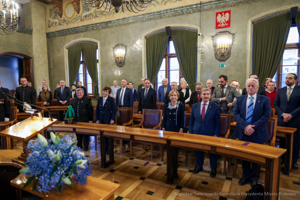 wręczenie, Honoris Gratia, Majchrowski, zasłużeni dla Krakowa, Święta Patrona Miasta  Autor: B. Świerzowski