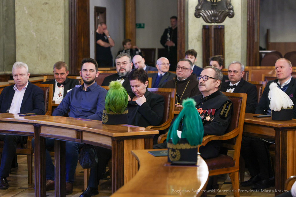 wręczenie, Honoris Gratia, Majchrowski, zasłużeni dla Krakowa, Święta Patrona Miasta  Autor: B. Świerzowski