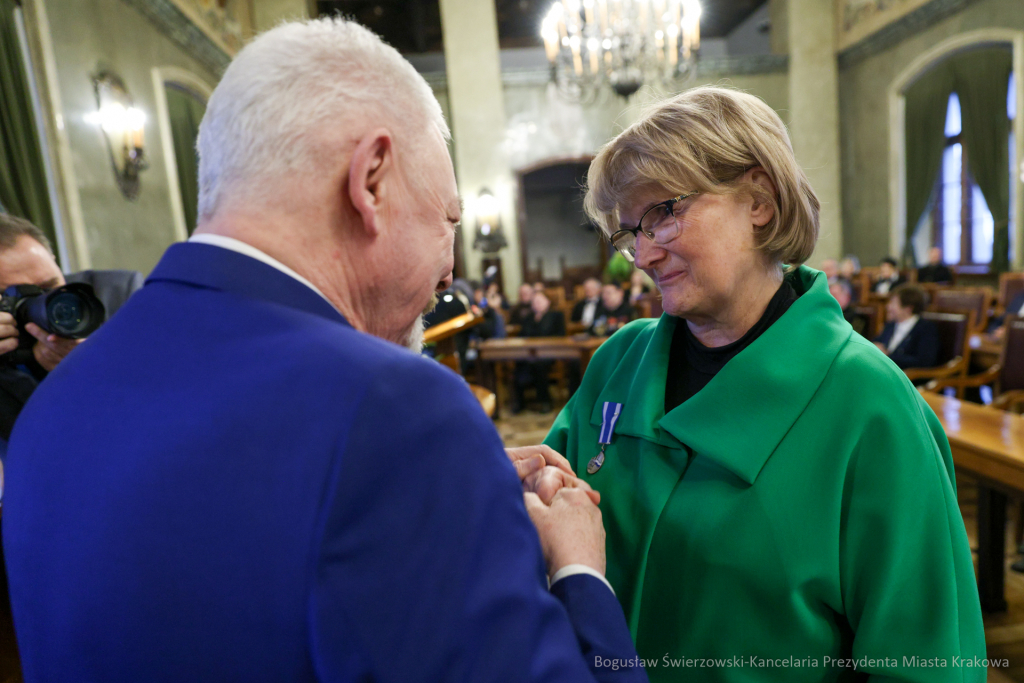 wręczenie, Honoris Gratia, Majchrowski, zasłużeni dla Krakowa, Święta Patrona Miasta  Autor: B. Świerzowski