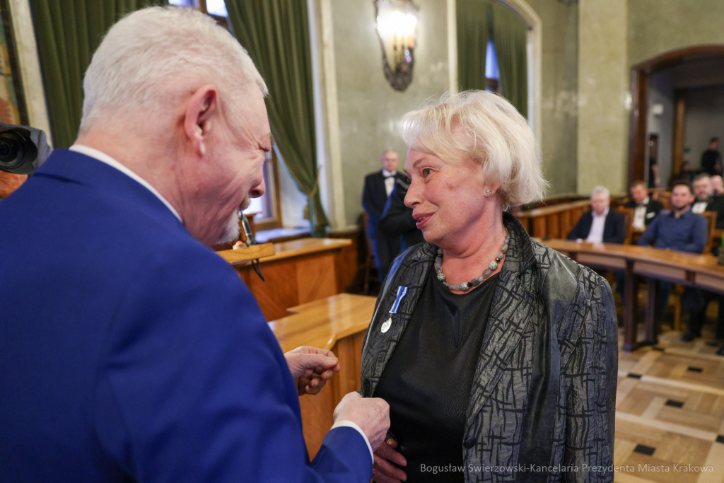 wręczenie, Honoris Gratia, Majchrowski, zasłużeni dla Krakowa, Święta Patrona Miasta  Autor: B. Świerzowski