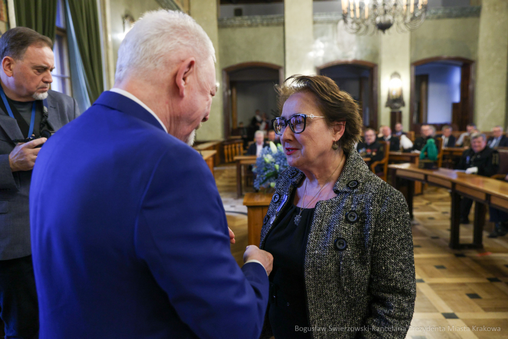 wręczenie, Honoris Gratia, Majchrowski, zasłużeni dla Krakowa, Święta Patrona Miasta  Autor: B. Świerzowski