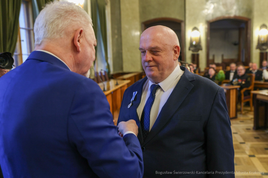 wręczenie, Honoris Gratia, Majchrowski, zasłużeni dla Krakowa, Święta Patrona Miasta  Autor: B. Świerzowski