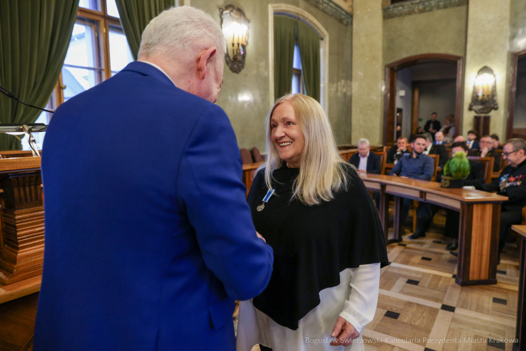 wręczenie, Honoris Gratia, Majchrowski, zasłużeni dla Krakowa, Święta Patrona Miasta  Autor: B. Świerzowski