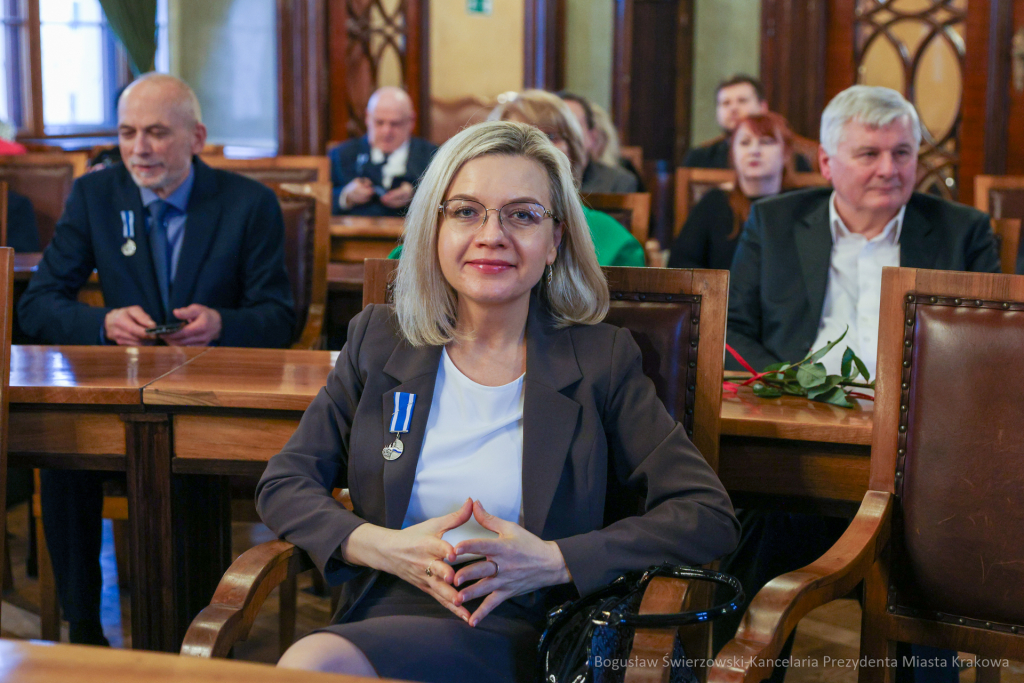 wręczenie, Honoris Gratia, Majchrowski, zasłużeni dla Krakowa, Święta Patrona Miasta  Autor: B. Świerzowski