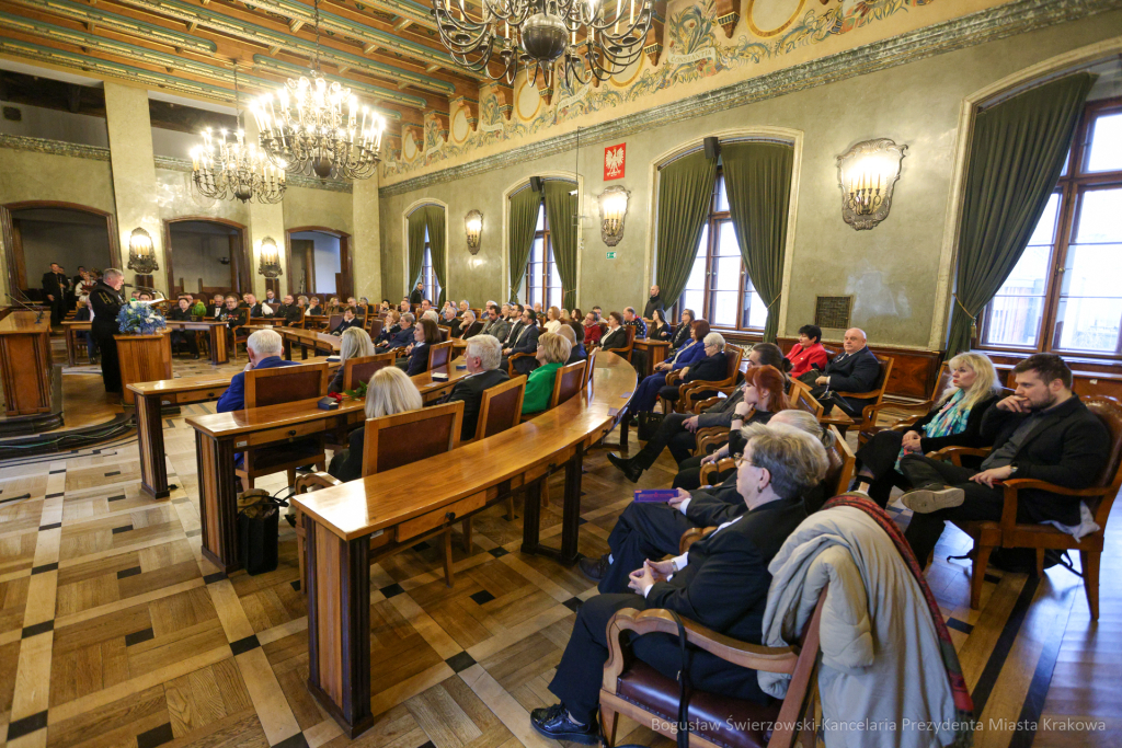 wręczenie, Honoris Gratia, Majchrowski, zasłużeni dla Krakowa, Święta Patrona Miasta  Autor: B. Świerzowski