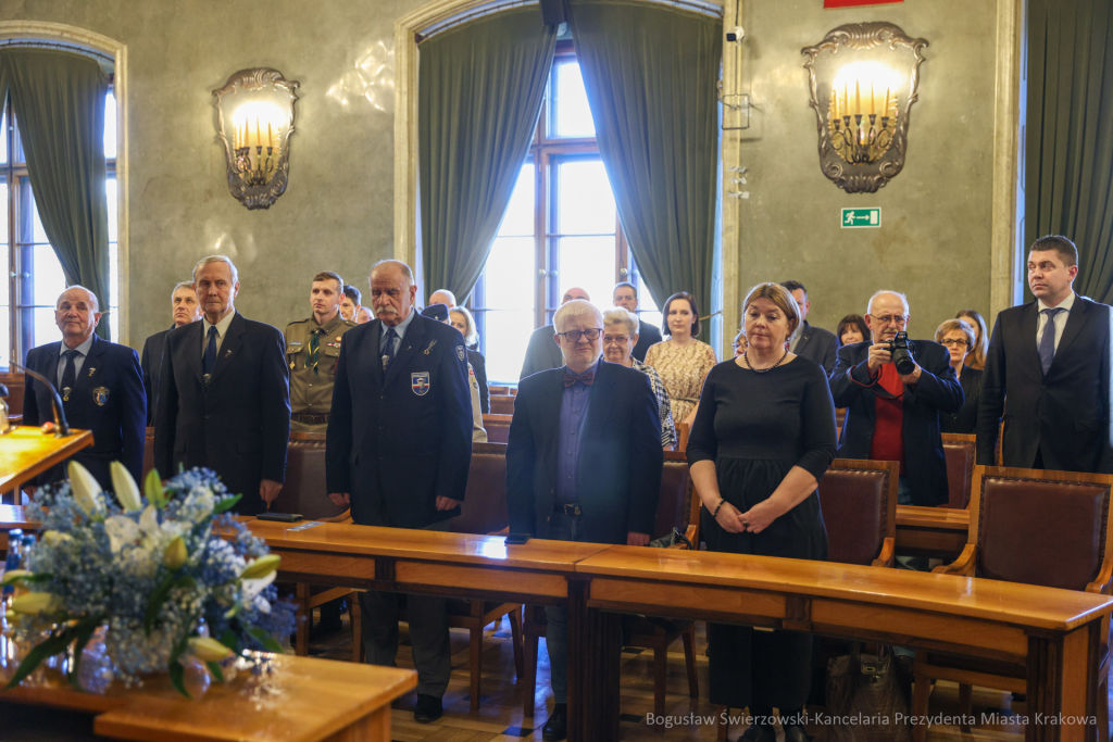 wręczenie, Honoris Gratia, Majchrowski, zasłużeni dla Krakowa, Święto Patrona Miasta  Autor: B. Świerzowski