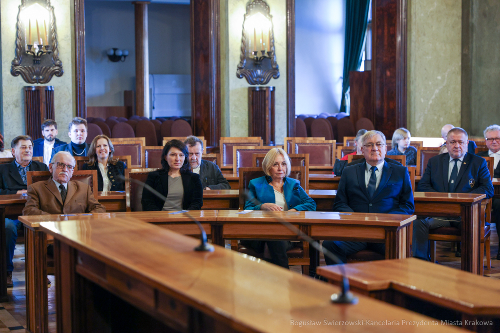 wręczenie, Honoris Gratia, Majchrowski, zasłużeni dla Krakowa, Święto Patrona Miasta  Autor: B. Świerzowski