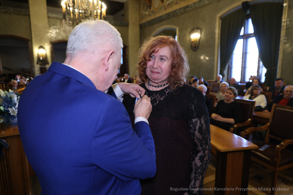 wręczenie, Honoris Gratia, Majchrowski, zasłużeni dla Krakowa, Święto Patrona Miasta  Autor: B. Świerzowski