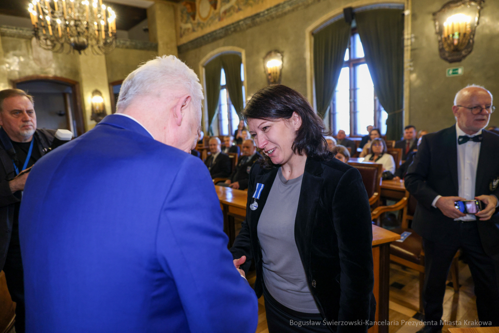 wręczenie, Honoris Gratia, Majchrowski, zasłużeni dla Krakowa, Święto Patrona Miasta  Autor: B. Świerzowski