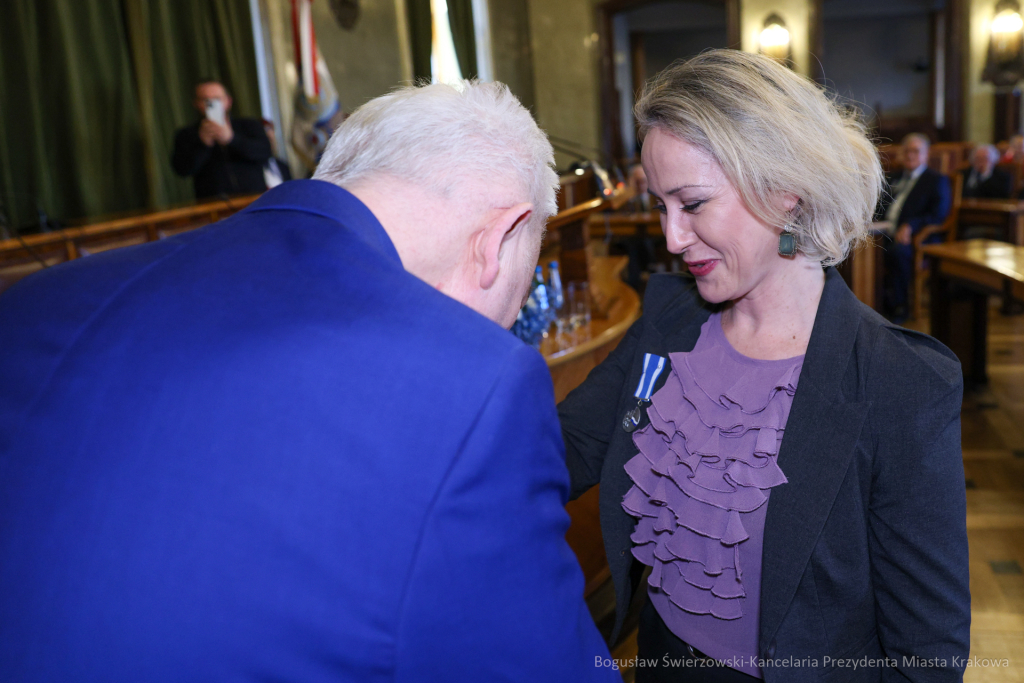 wręczenie, Honoris Gratia, Majchrowski, zasłużeni dla Krakowa, Święto Patrona Miasta  Autor: B. Świerzowski