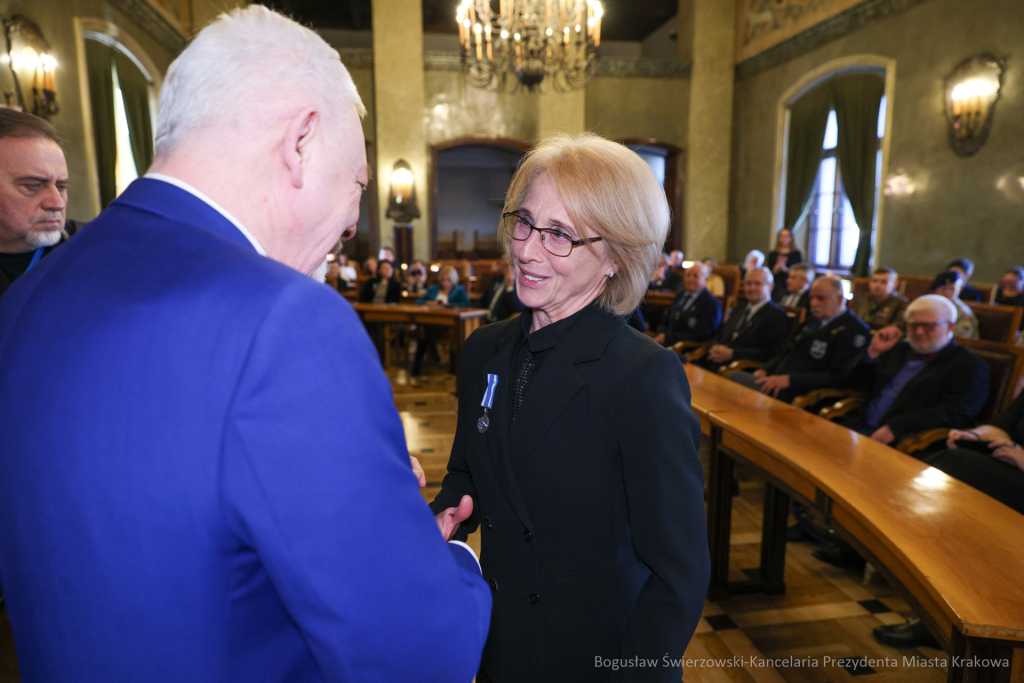 wręczenie, Honoris Gratia, Majchrowski, zasłużeni dla Krakowa, Święto Patrona Miasta  Autor: B. Świerzowski