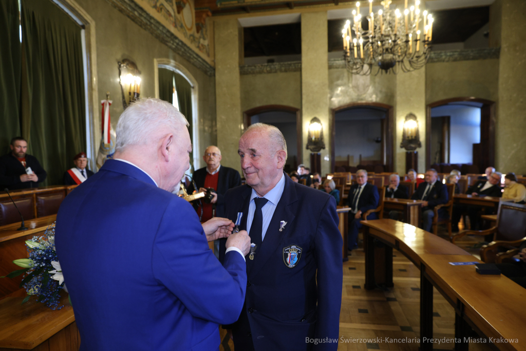 wręczenie, Honoris Gratia, Majchrowski, zasłużeni dla Krakowa, Święto Patrona Miasta  Autor: B. Świerzowski