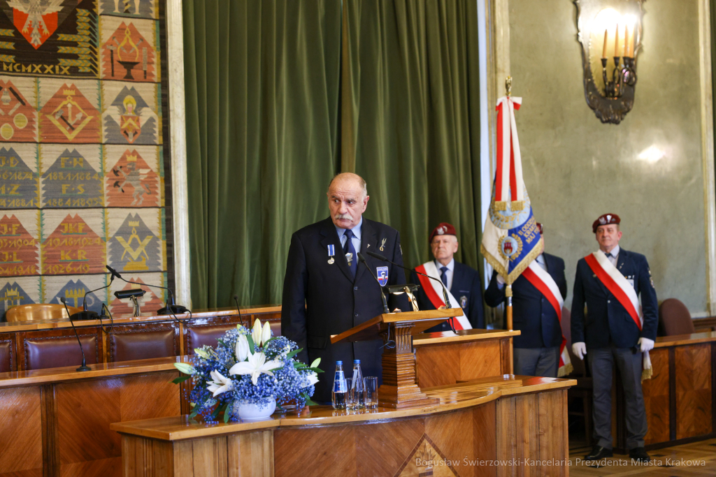 wręczenie, Honoris Gratia, Majchrowski, zasłużeni dla Krakowa, Święto Patrona Miasta  Autor: B. Świerzowski