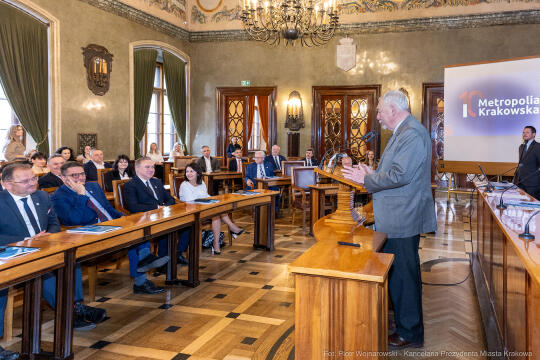 Metropolia Krakowska, jubileusz, 10 lat, 10-lecie, stowarzyszenie, gminy podkrakowskie, wójtowie, b
