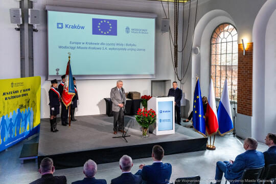 wodociągi, krakowskie, konferencja, spotkanie, fundusze unijne, oczyszczalnia, Honoris Gratia, Majc