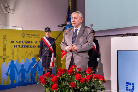 wodociągi, krakowskie, konferencja, spotkanie, fundusze unijne, oczyszczalnia, Honoris Gratia, Majc