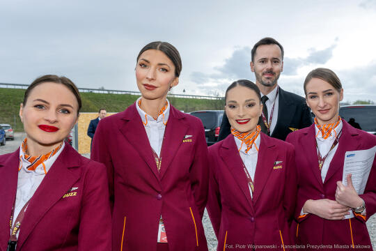 Ryanair, wkopanie, kamień węgielny, centrum szkoleniowe, symulatory, Majchrowski, Kozłowski, Raś